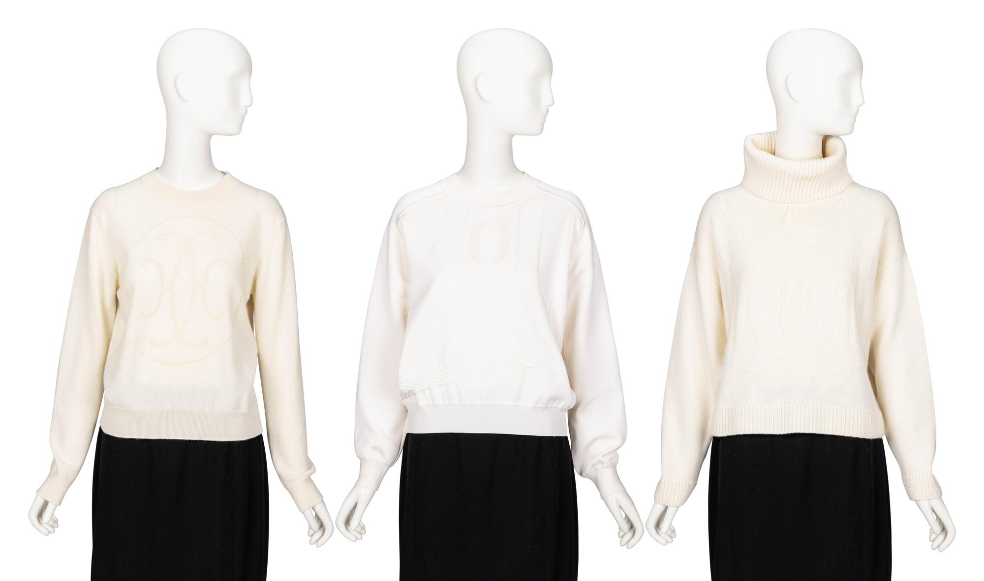 Hermès, Three White Sweaters