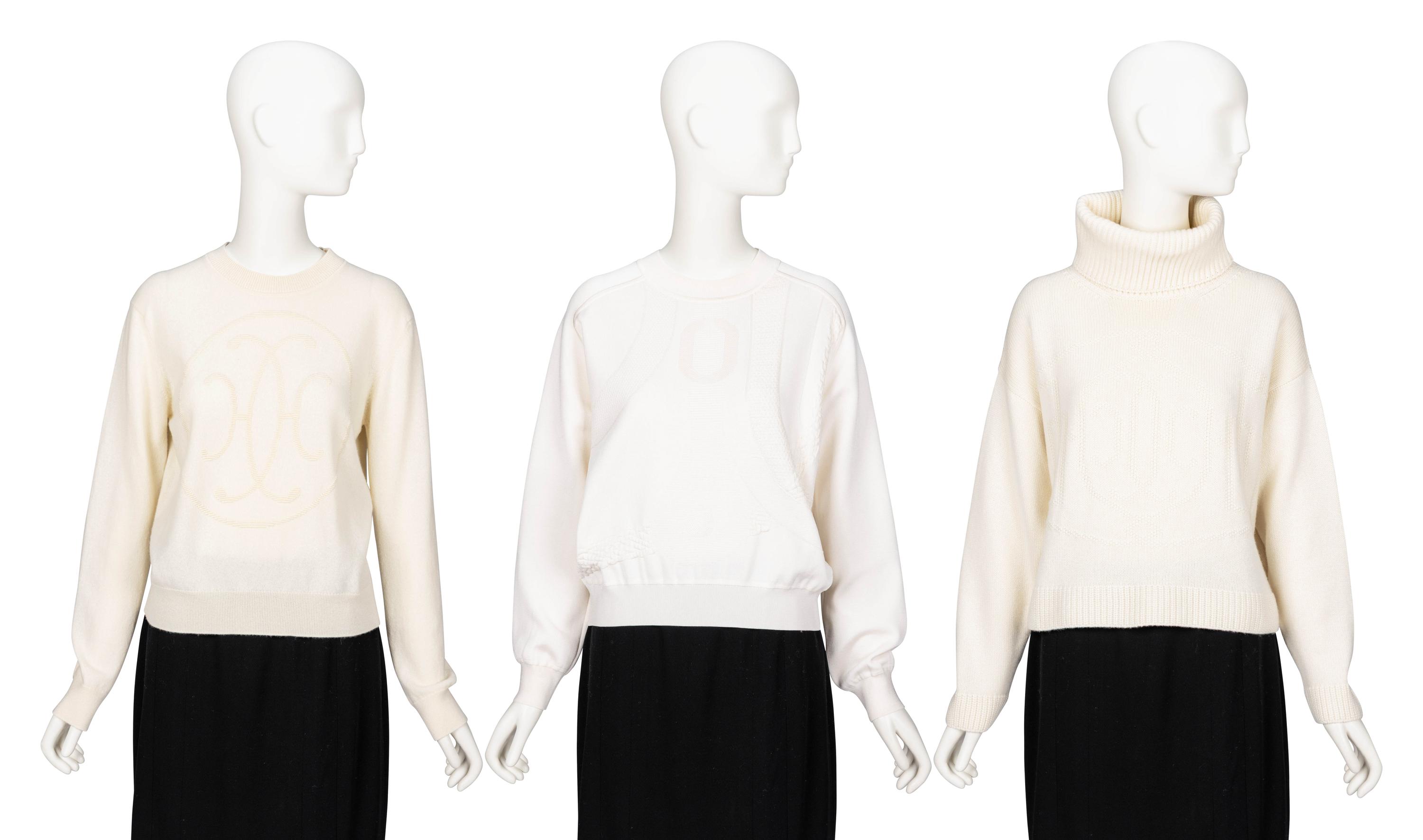 Hermès, Three White Sweaters