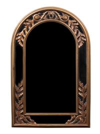 An Art Deco Style Mirror and Console Table Height overall 67 inches. — SECOND HALF 20TH CENTURY