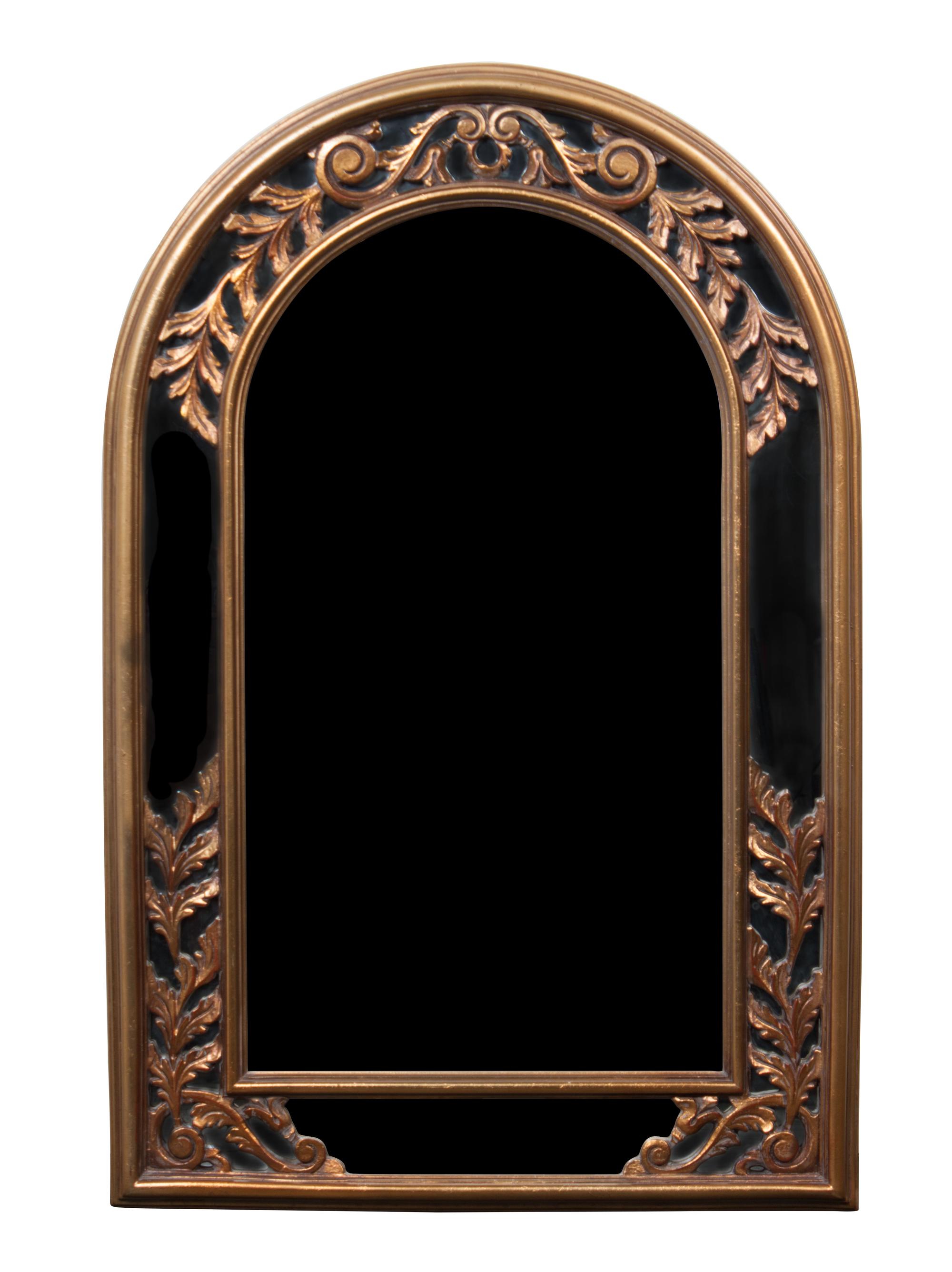 An Art Deco Style Mirror and Console Table Height overall 67 inches. — SECOND HALF 20TH CENTURY
