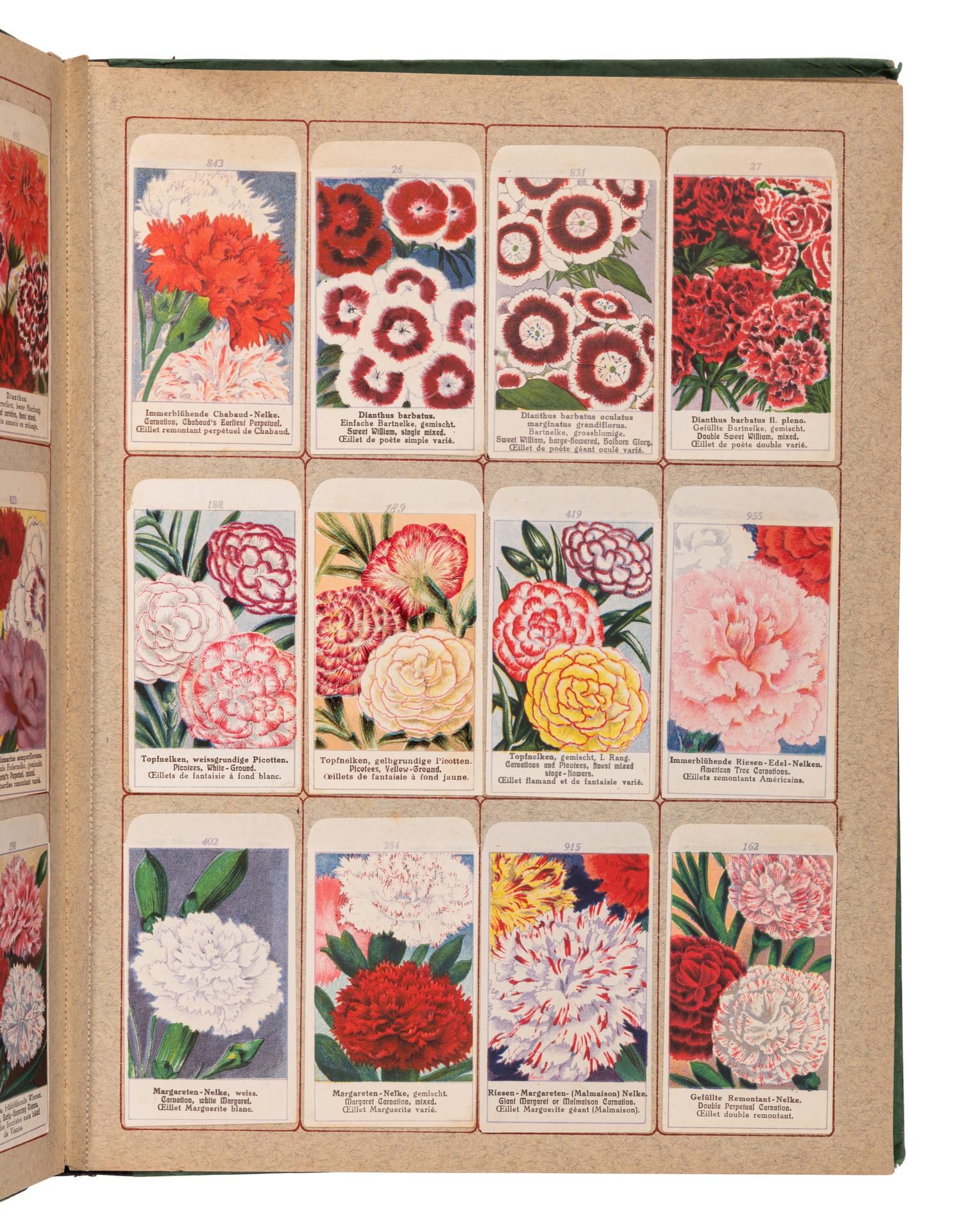 [SALESMAN'S CATALOGUE]. Seed sample catalogue. Germany, ca 1900.