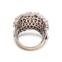 STEFAN HEFNER, DIAMOND AND ORANGE SAPPHIRE 'CORSET' RING