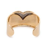 YELLOW GOLD AND DIAMOND CUFF BRACELET