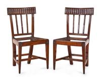 A Pair of French Mahogany Side Chairs
