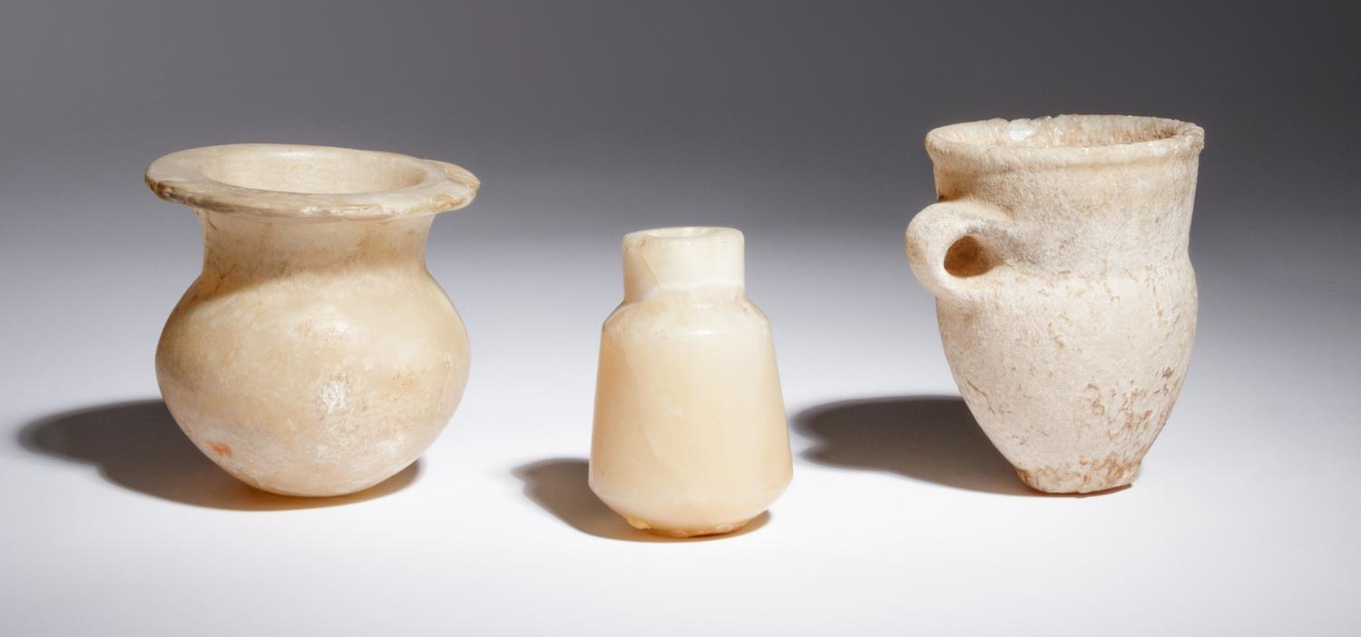 Three Egyptian Alabaster Vessels