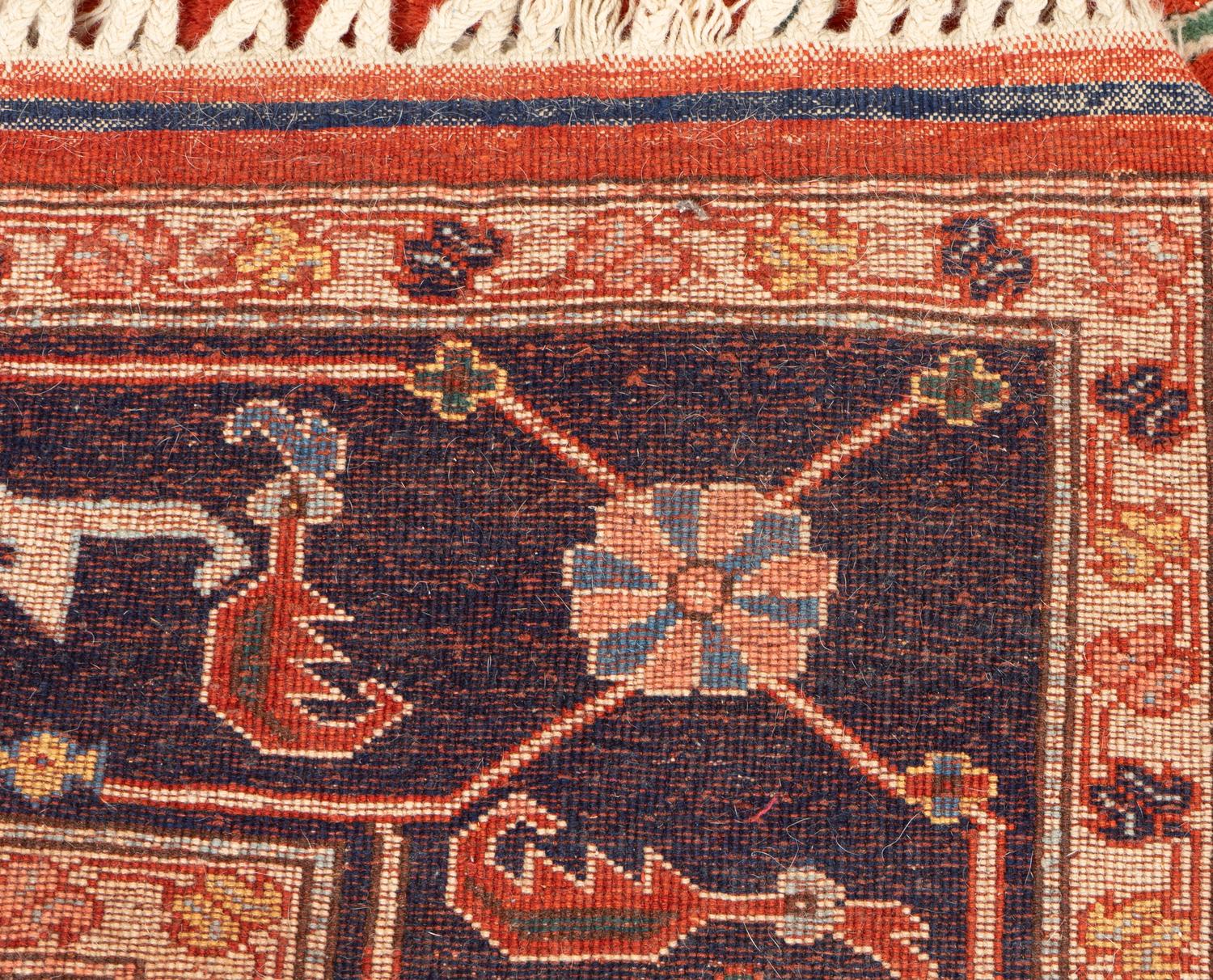 An Indo-Serapi Wool Rug