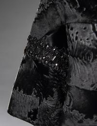 J. Mendel Broadtail Stole with Bead Embellishments