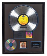 A Madonna: Like a Prayer RIAA Certified Platinum Presentation Album 21 x 17 inches.