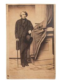 [SLAVERY & ABOLITION] -- [TANEY, Roger (1777-1864)]. BENDANN, photographers. CDV of Chief Justice Taney holding hat and cane. [Baltimore, MD]: n.d.