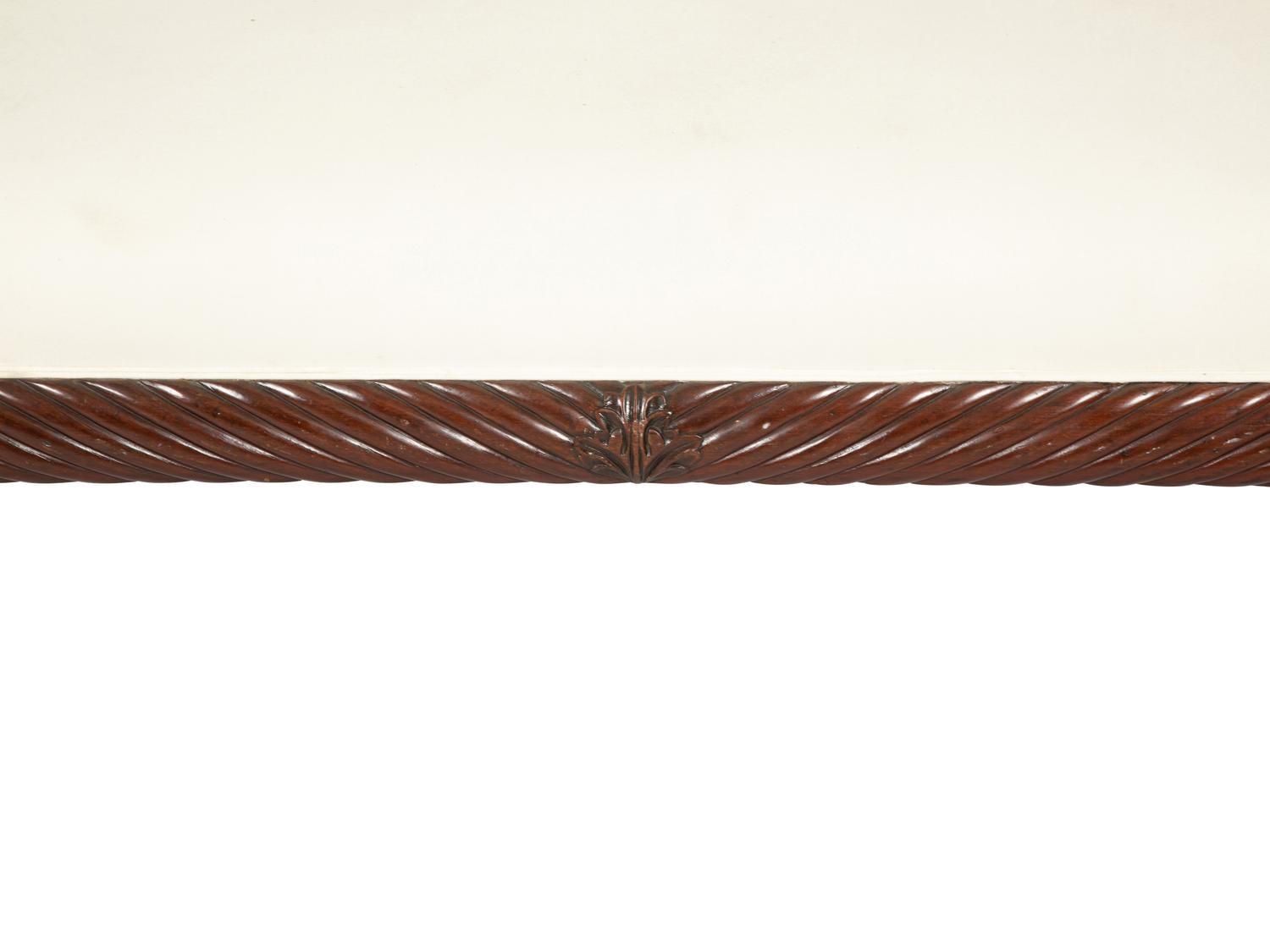 A Classical Style Carved Mahogany Sofa
