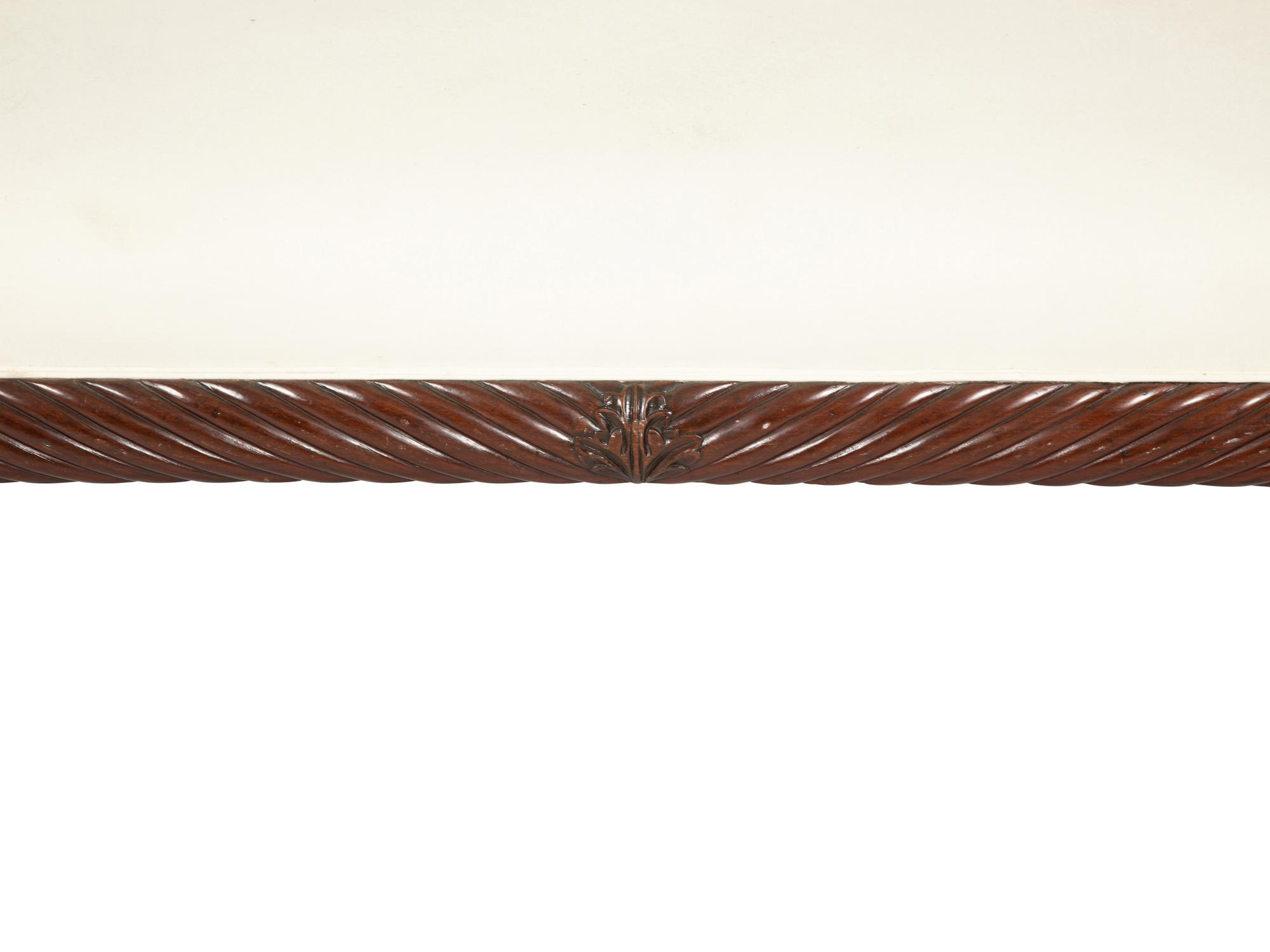 A Classical Style Carved Mahogany Sofa