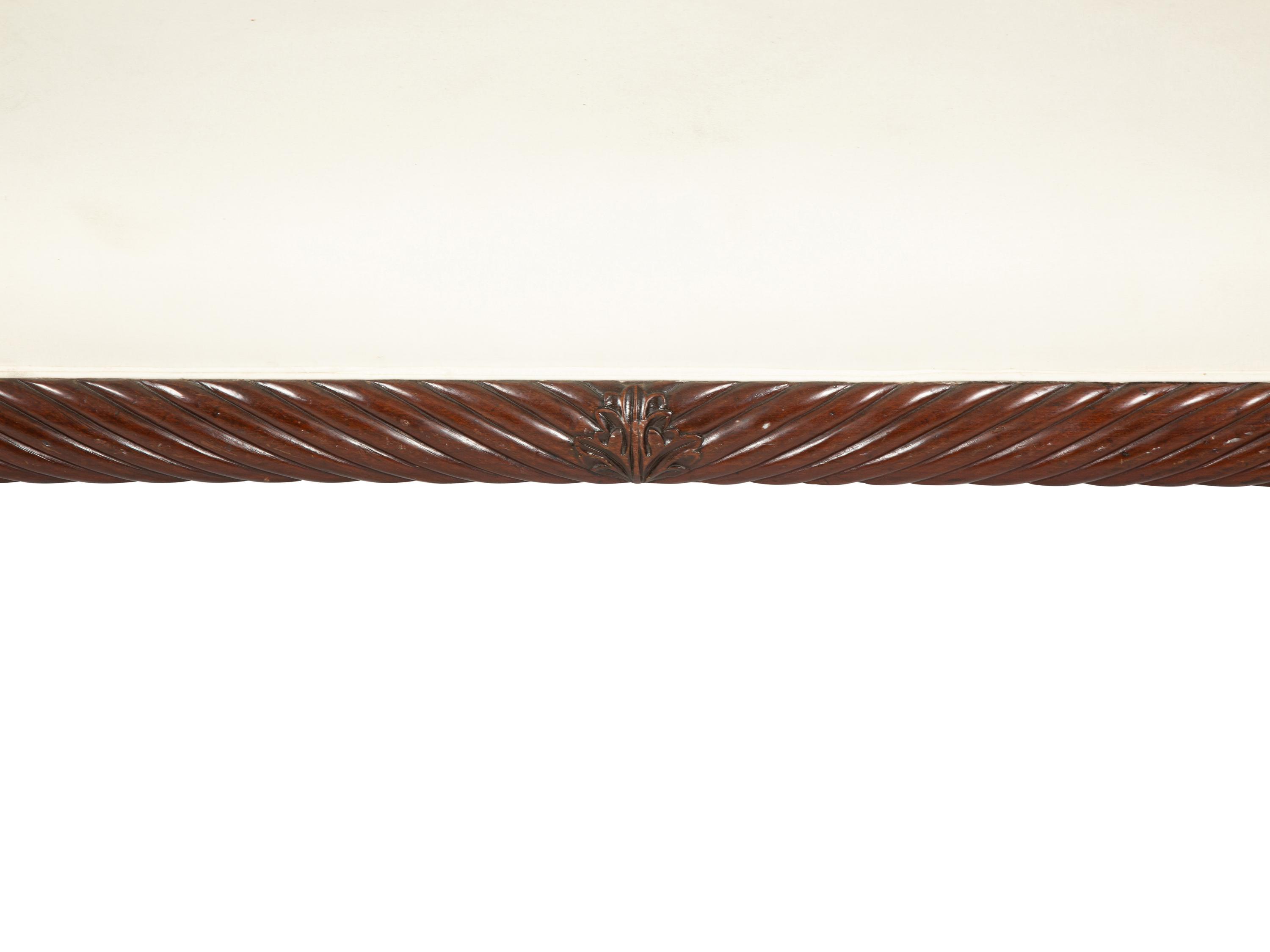 A Classical Style Carved Mahogany Sofa