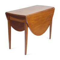 A George III Inlaid Mahogany Drop-Leaf Table
