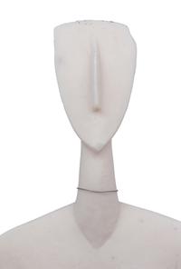 Two Carved White Marble Replica Cycladic Figures