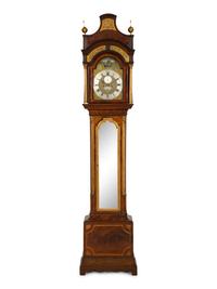 A George III Parcel Gilt Mahogany Longcase Clock