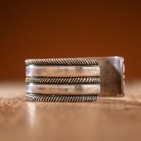 Navajo Arts and Crafts Guild Silver Cuff Bracelet