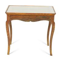 A Grain-Painted Trompe L'Oeil Side Table