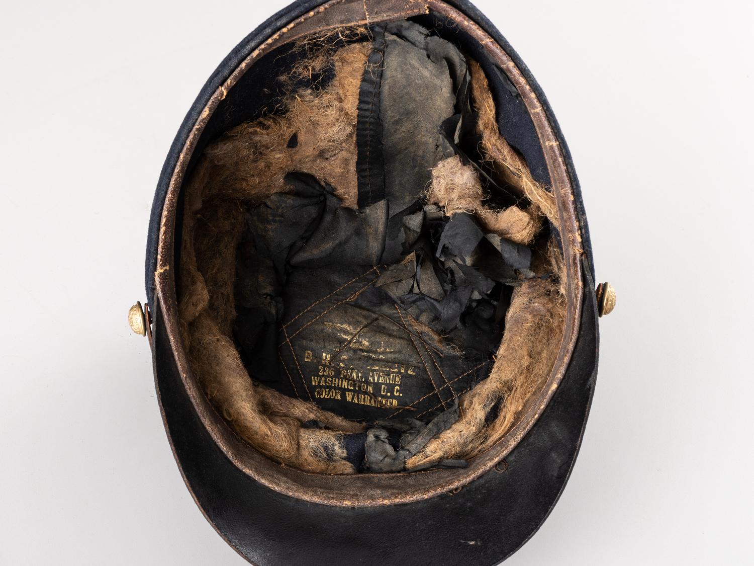 [CIVIL WAR]. McDowell-style forage cap belonging to Brigadier General Edward Paysan Chapin, KIA at the assault on Port Hudson, 27 May 1863.