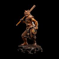 A Japanese Carved Boxwood Figure of an Oni, Meiji Period/Taisho Period