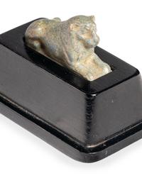 An Egyptian Faience Lion