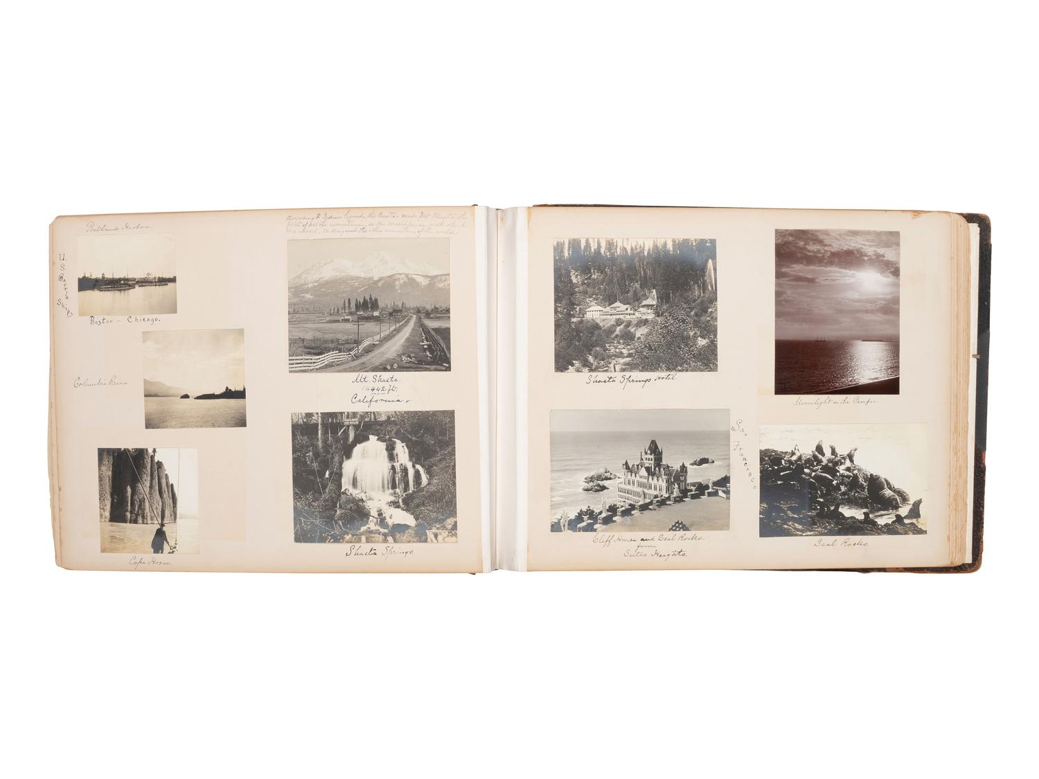 [NATIVE AMERICANS]. JUNKIN, William W. (1831-1903). A Collection of Indian Photographs and Views with Photos of a Few White Employes [ sic ] Together with Some Indian Letters and Paintings. Made by W.W. Junkin, Fairfield, Iowa. 1889-93.