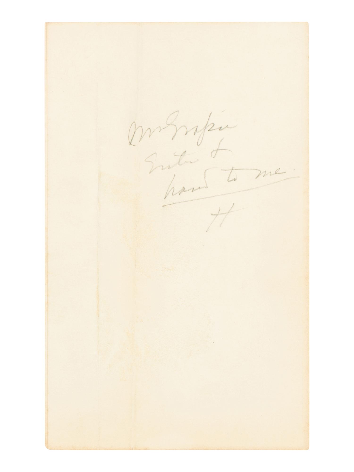 LINCOLN, Abraham (1809-1865). Autograph letter signed ("A. Lincoln") to Secretary of War Edwin Stanton. Washington, D.C., 7 March 1864.