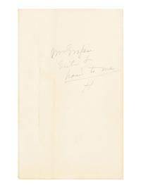 LINCOLN, Abraham (1809-1865). Autograph letter signed ("A. Lincoln") to Secretary of War Edwin Stanton. Washington, D.C., 7 March 1864.