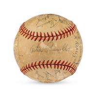 A 1944 Pittsburgh Pirates Team Signed Autograph Baseball Featuring Paul Waner (JSA Letter of Authenticity),