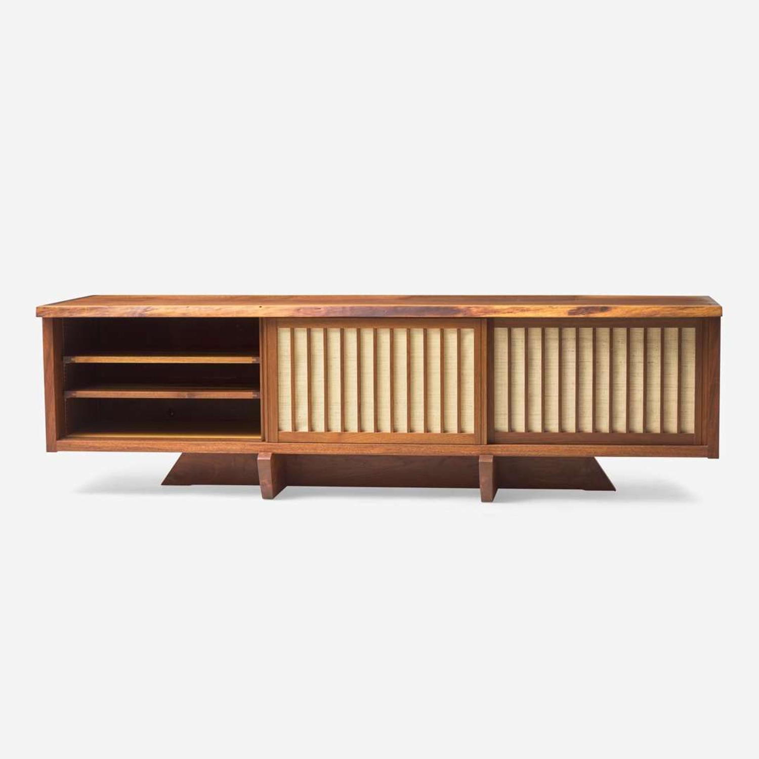 Mira Nakashima (American, b. 1942) Special "Conoid Room Divider" Cabinet, George Nakashima Woodworker, New Hope, Pennsylvania, 2007