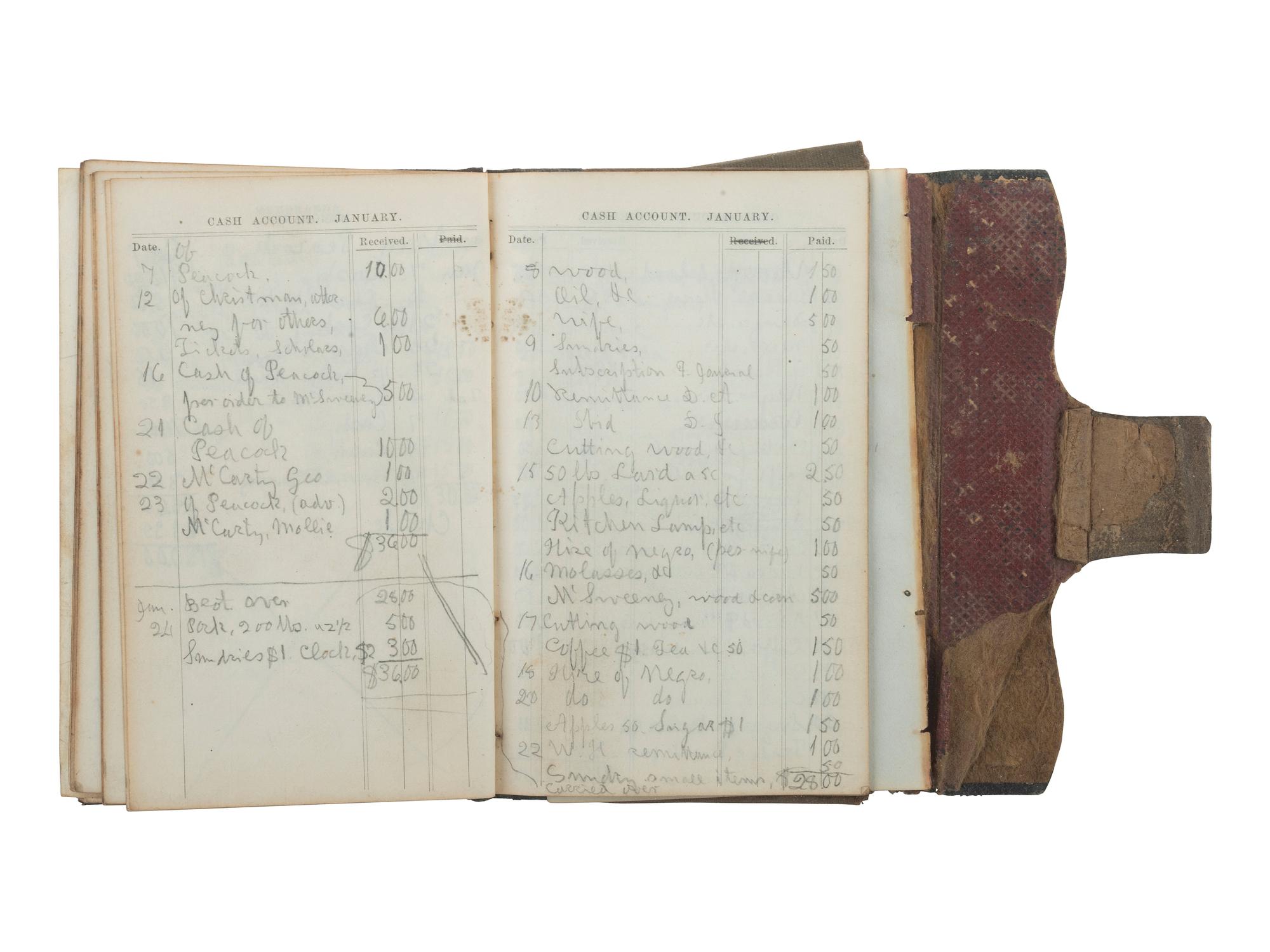 [CIVIL WAR] -- [QUANTRILL'S RAIDERS]. Diary of H.M. McCarty, editor of the Border Star at Westport, Missouri, with entries referencing 1863 clashes between Union soldiers and southern sympathizers, guerilla activity, and Quantrill's Raiders.