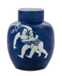 A Blue and White Porcelain Ginger Jar — LIKELY KANGXI PERIOD (1661-1722)