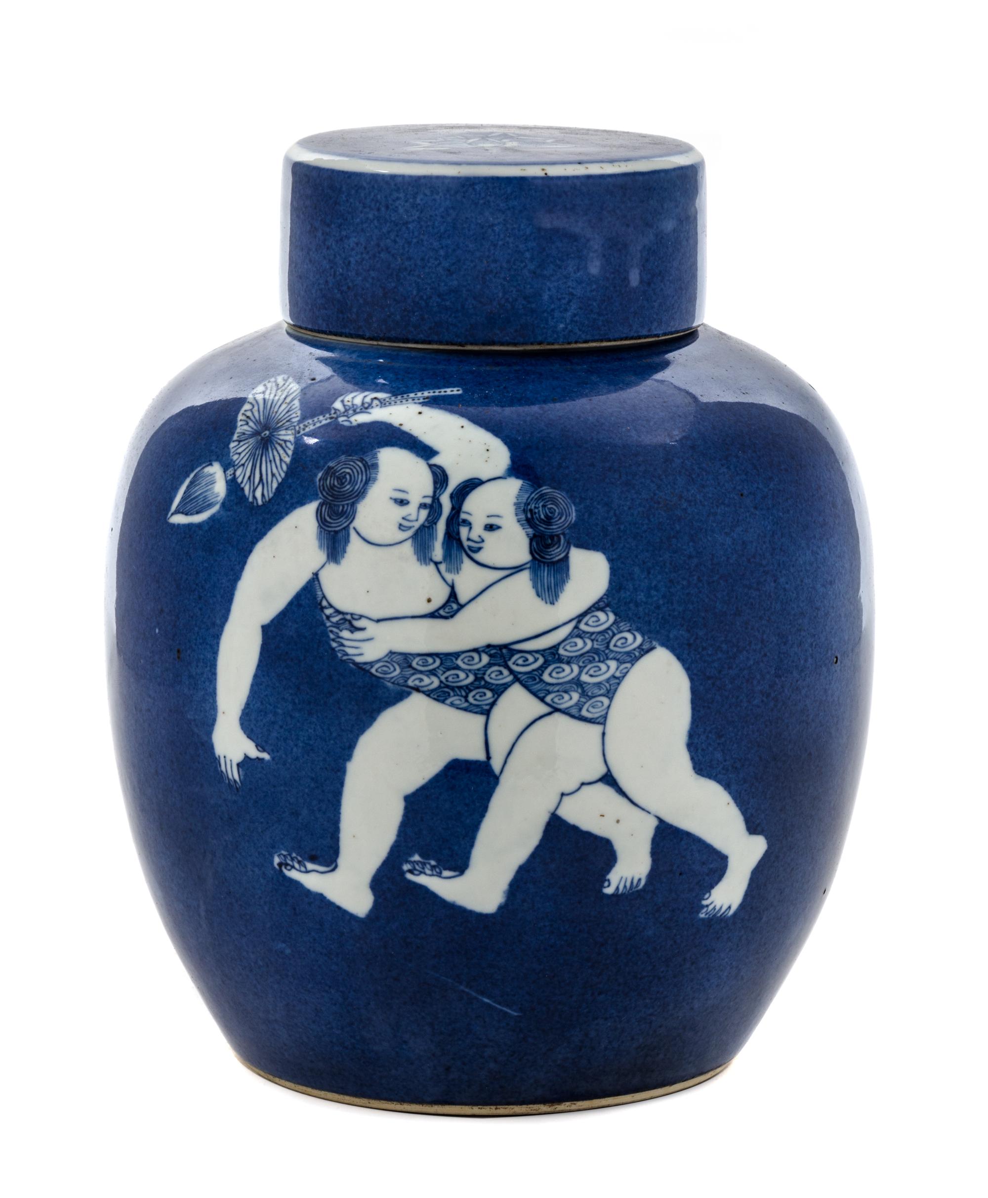 A Blue and White Porcelain Ginger Jar — LIKELY KANGXI PERIOD (1661-1722)