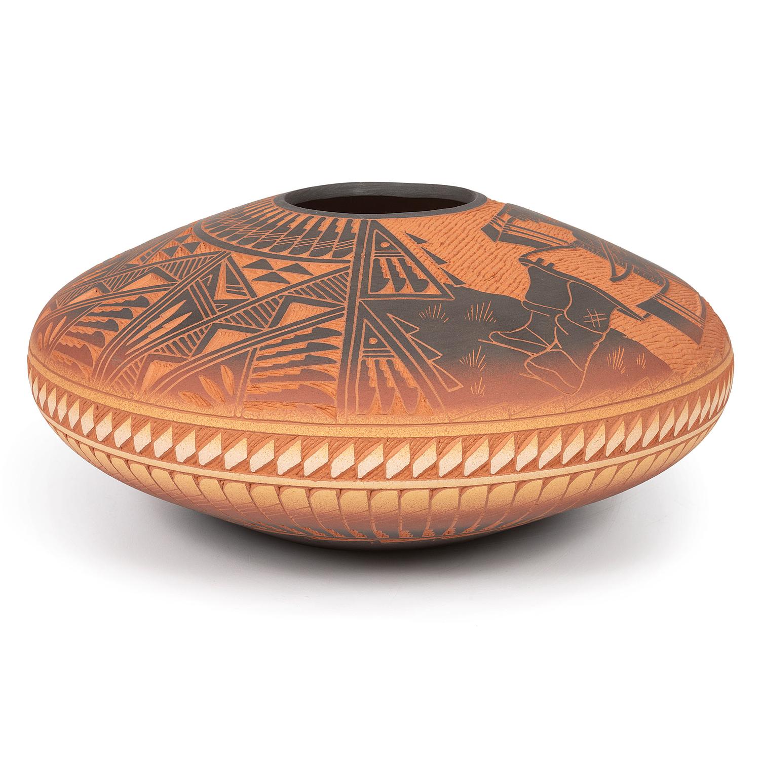 Sgraffito Redware Jar