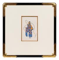 A Group of Three Costume Designs: Tableaux Mah Jongg - Vieux Chinoise , 1924; La Visite du Coulisses - Zizi Jeanmaire ; and South Sea Islands - Danseuse