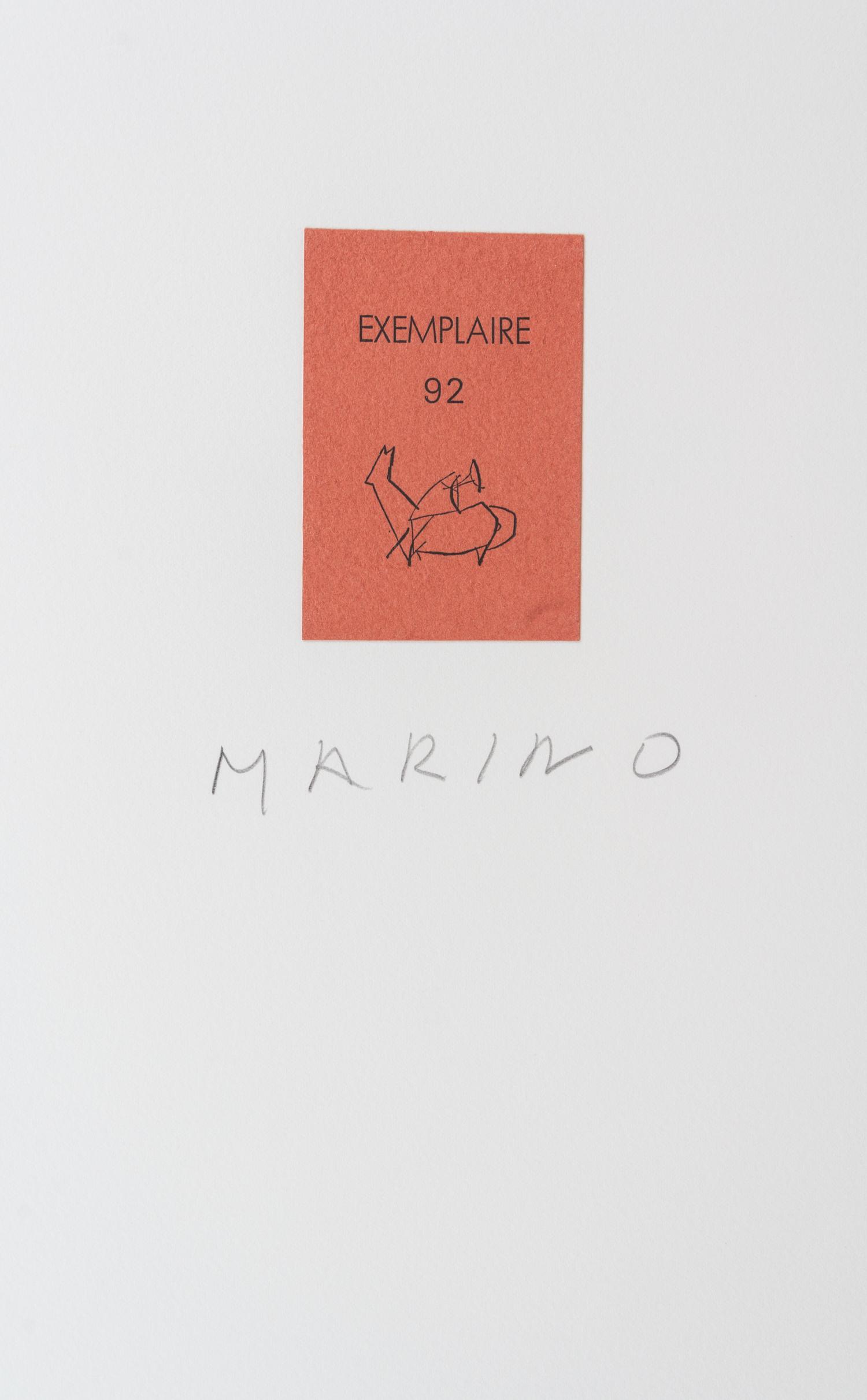 (MARINI, MARINO) MARINI, EGLE. Tout pres de Marino. Paris, 1971. Limited, signed. Set of 10 etchings.