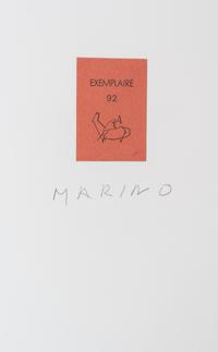 (MARINI, MARINO) MARINI, EGLE. Tout pres de Marino. Paris, 1971. Limited, signed. Set of 10 etchings.