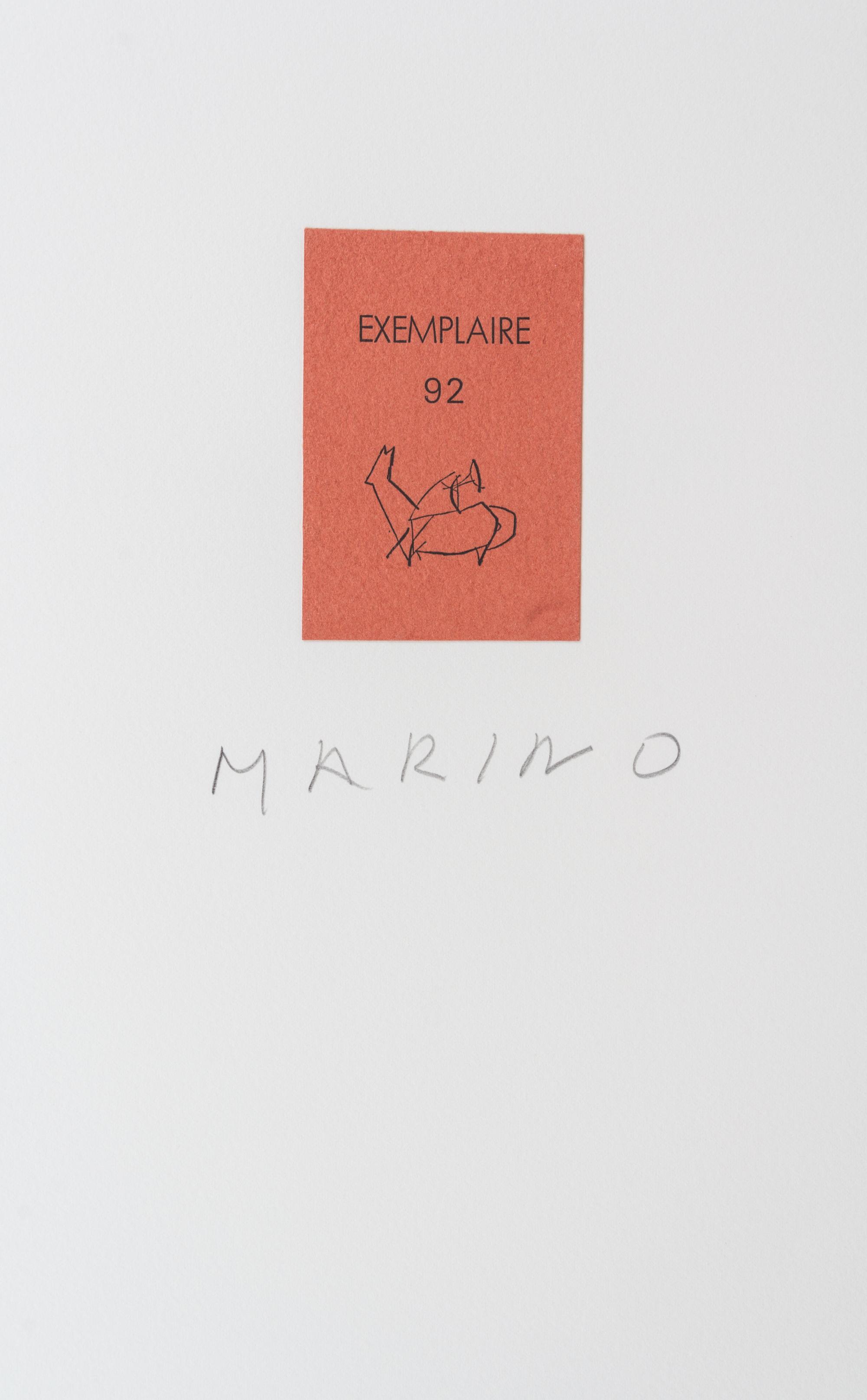 (MARINI, MARINO) MARINI, EGLE. Tout pres de Marino. Paris, 1971. Limited, signed. Set of 10 etchings.