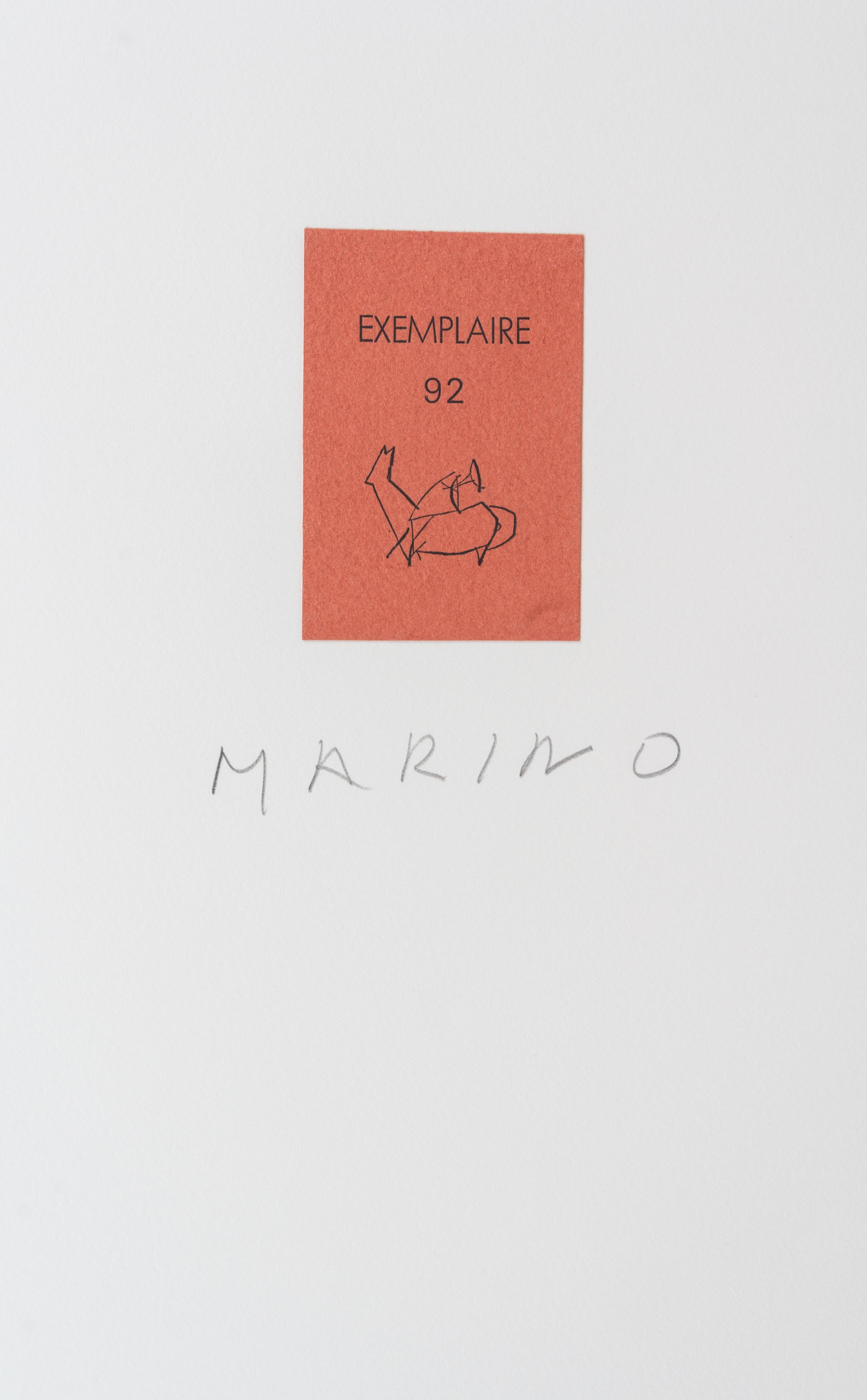 (MARINI, MARINO) MARINI, EGLE. Tout pres de Marino. Paris, 1971. Limited, signed. Set of 10 etchings.
