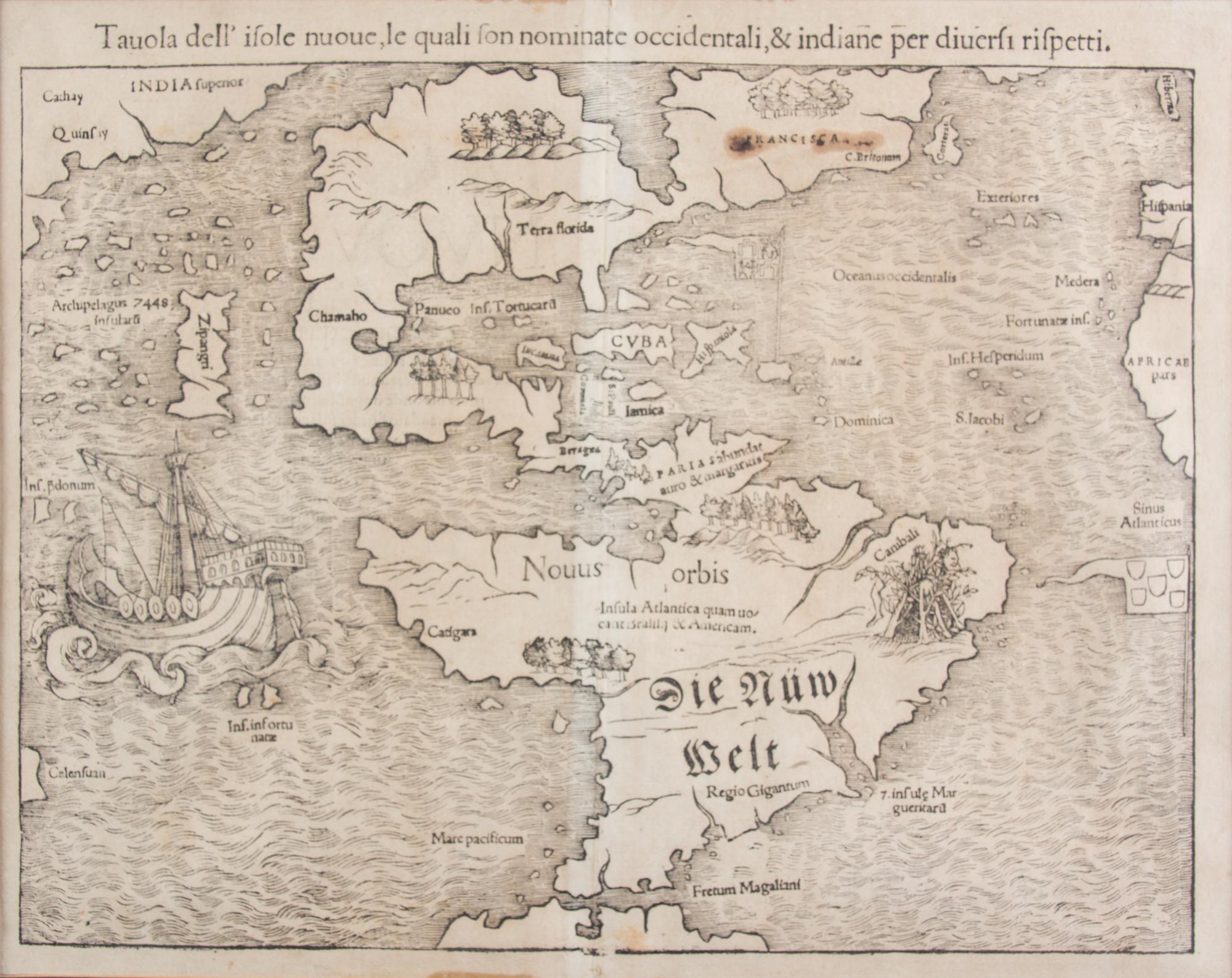 A Map of the New Western and Indian Islands Image: 11 3/8 x 14 1/8 inches.