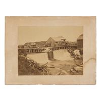 Upton, Benjamin F. (1818-1910), and Whitney, Joel E. (1822-1886). Two photographs of the Falls of St. Anthony, Minnesota.