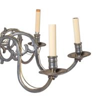 A Dutch Baroque Style Eight-Light Pewter Chandelier