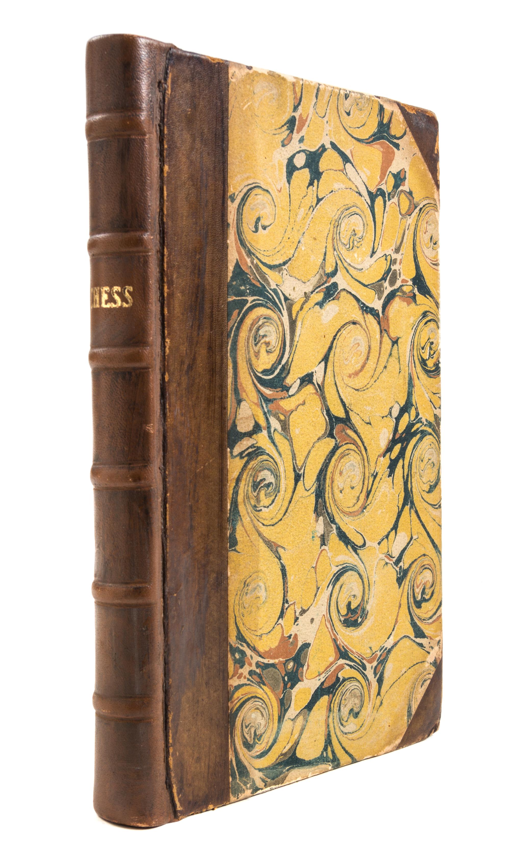 (CHESS) Morals of Chess, handwritten, 11 pgs, bound with The History of Chess. London, 1765.