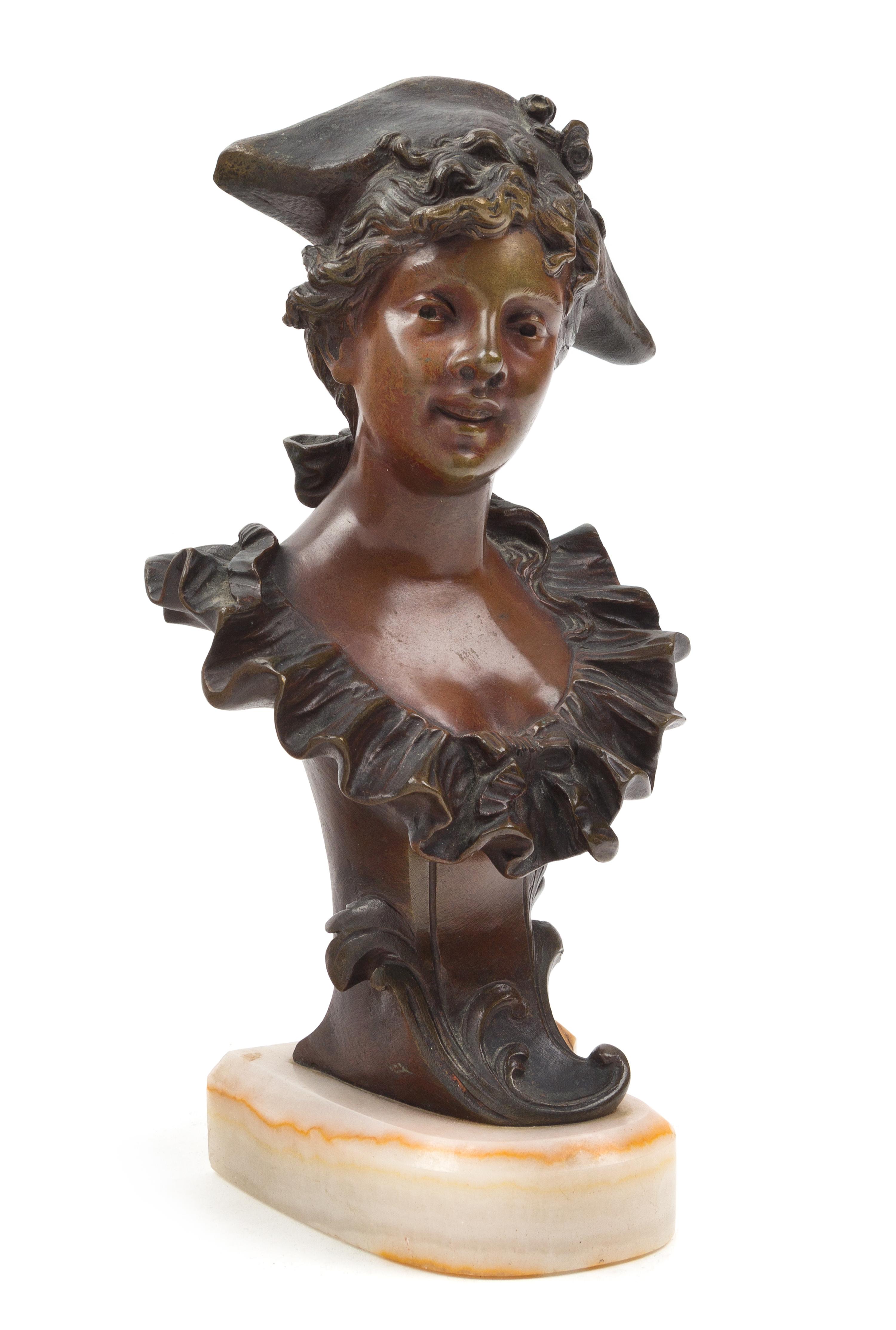 After Sylvain Kinsburger, 19TH CENTURY, Bust of a Woman