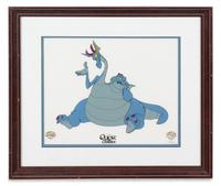 Two Warner Brothers Quest for Camelot Animation Cels Each 15 3/4 x 17 3/4 inches overall.