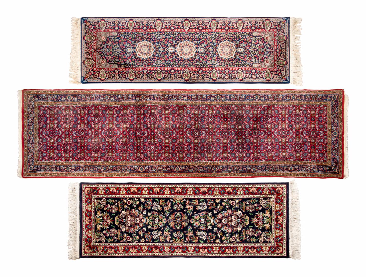Three Persian Wool Runners