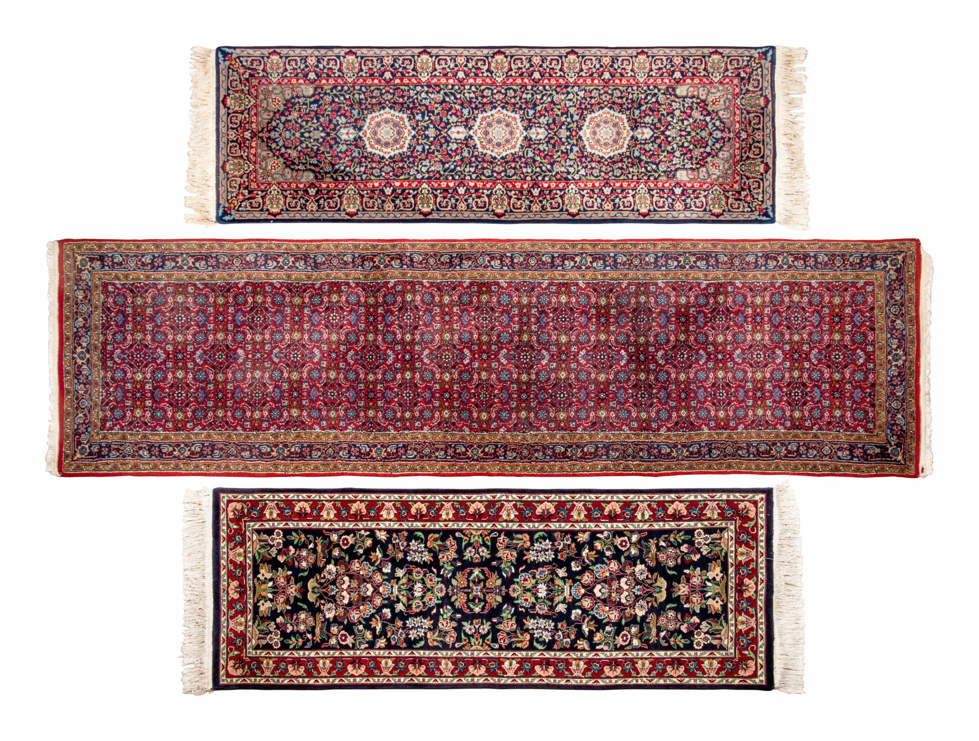 Three Persian Wool Runners
