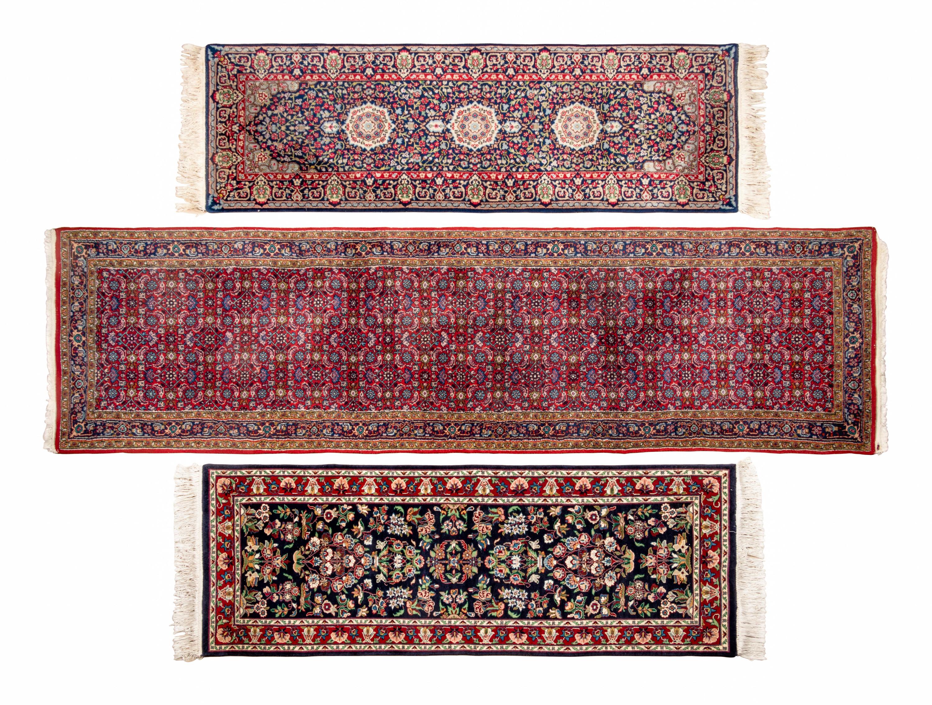 Three Persian Wool Runners