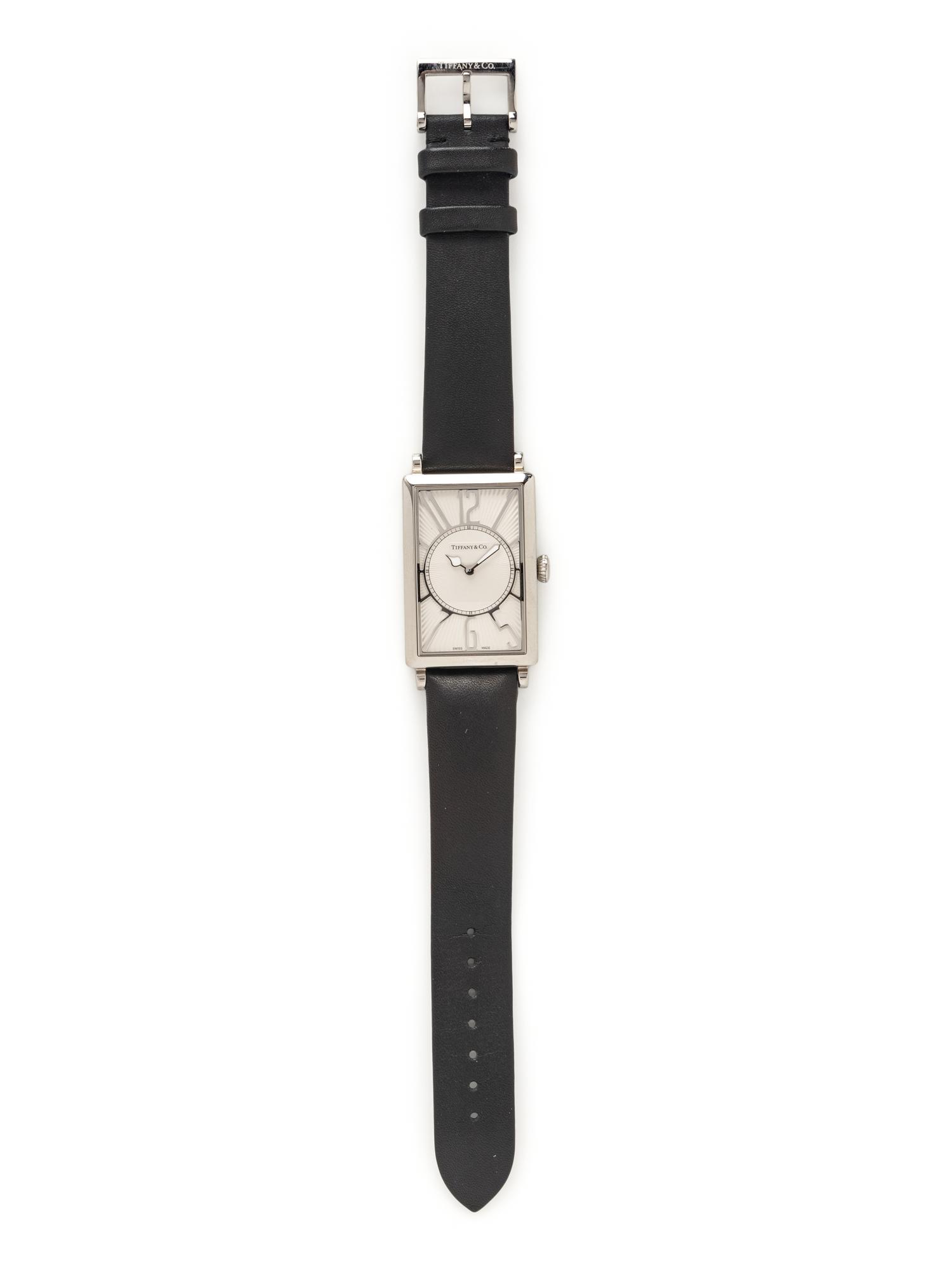 TIFFANY & CO., STAINLESS STEEL 'TIFFANY GALLERY' WATCH