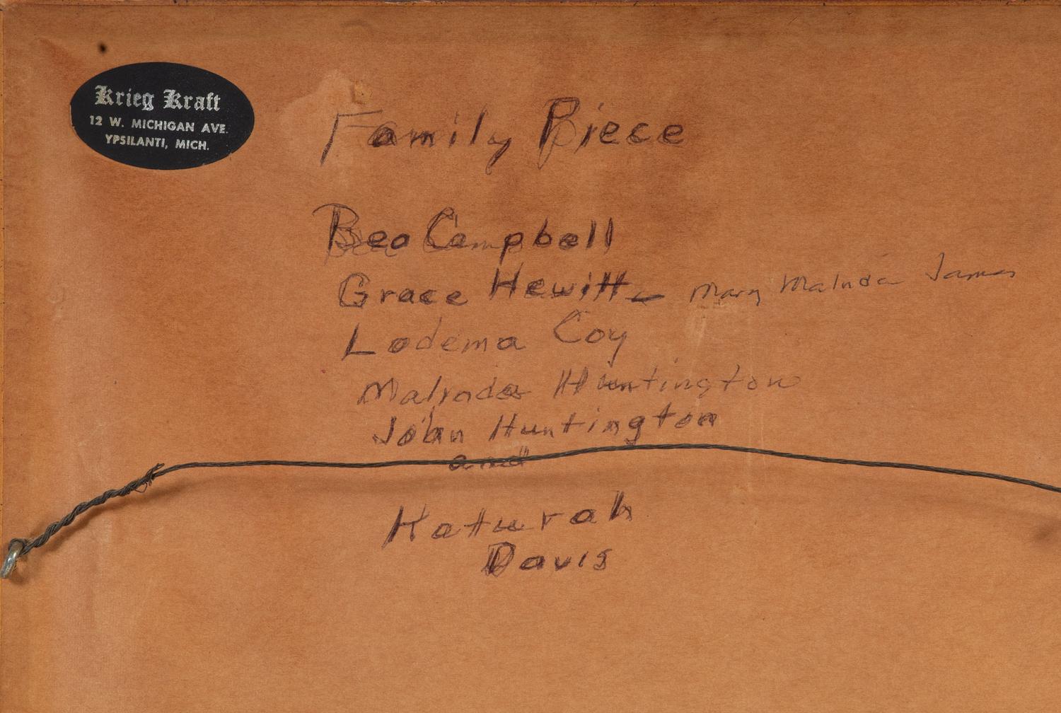 A Masonic Watercolor Family Record