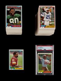 A Complete Set of 1981 Topps Football Cards With PSA Graded Joe Montana Rookie